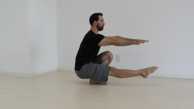 Home workouts with bodyweight squat