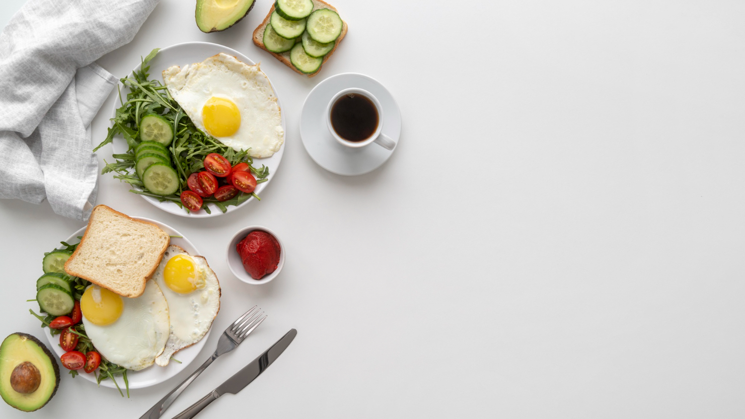 Morning ritual with mindfulness meditation