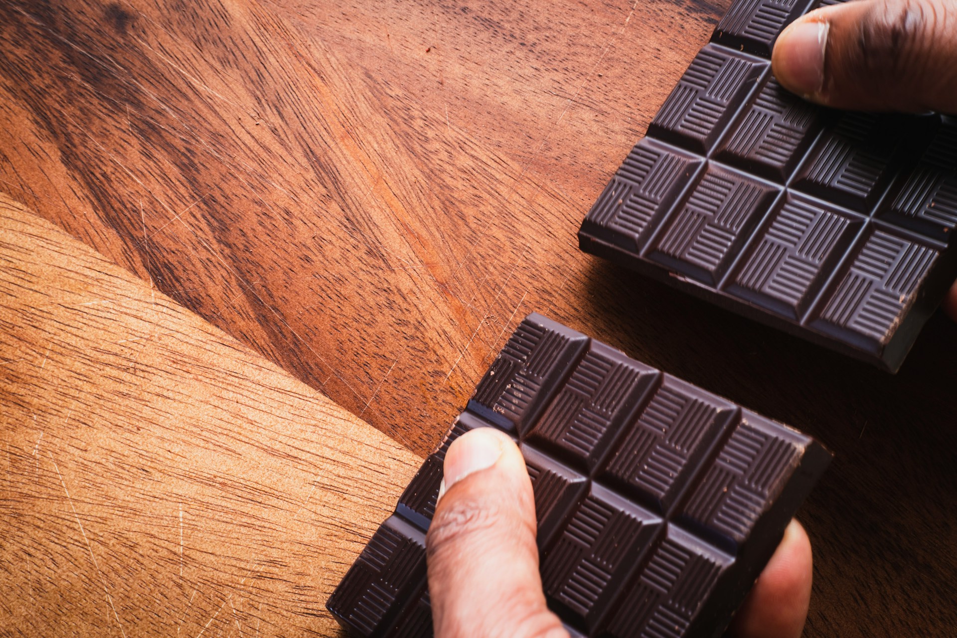 Stress-relieving foods such as dark chocolate