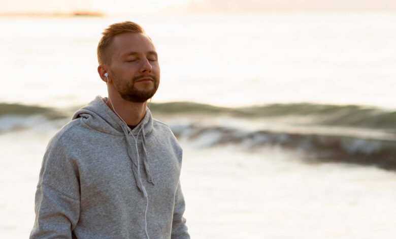 Stress breathing techniques with diaphragmatic breathing