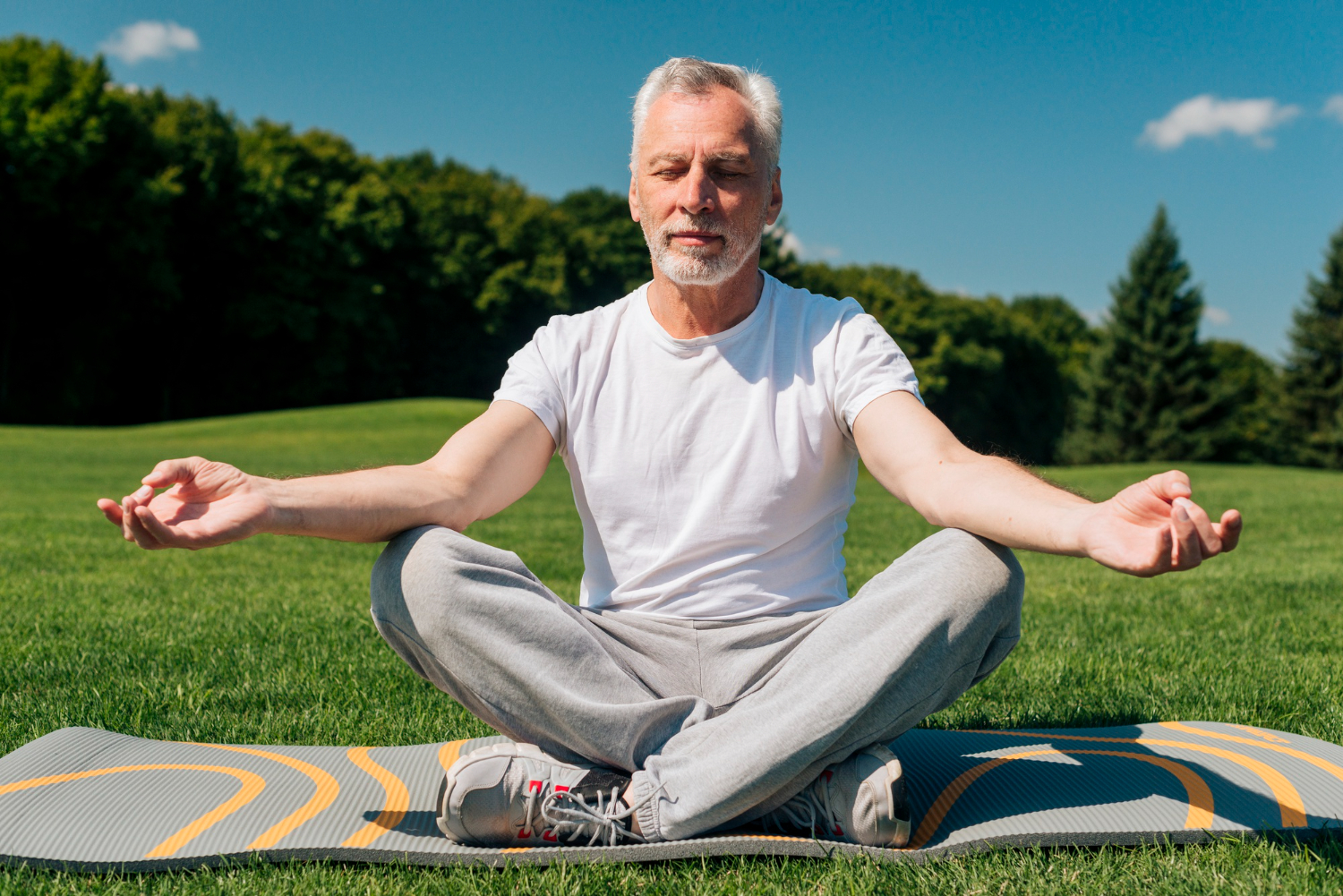 Morning ritual with mindfulness meditation