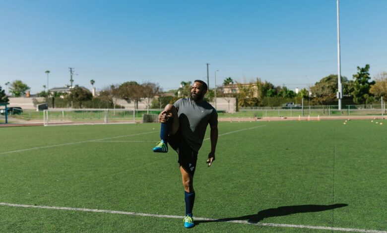 Daily stretch with morning forward fold