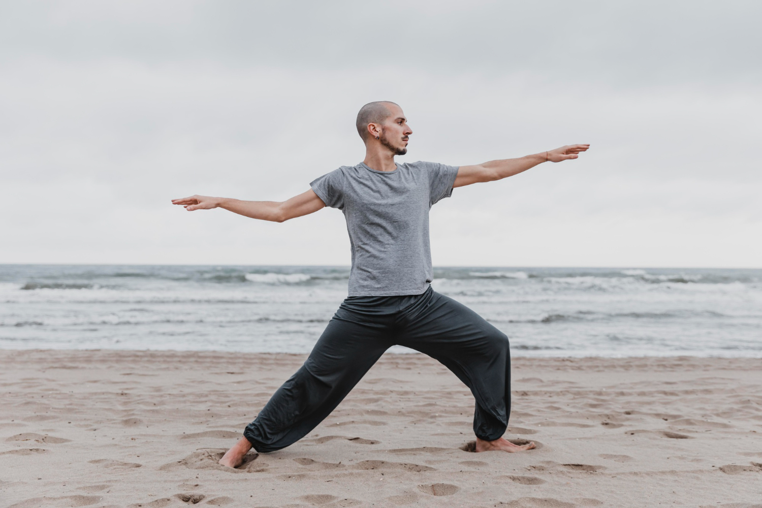 Stress relief exercises with Tai Chi practice