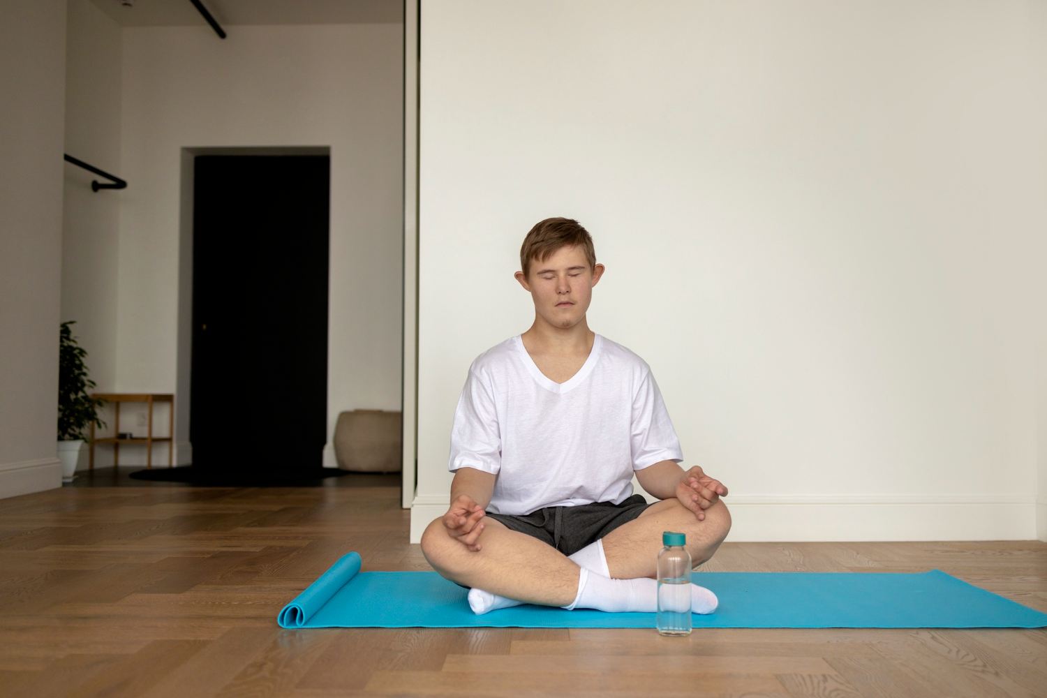 Stress relief exercises with yoga pose